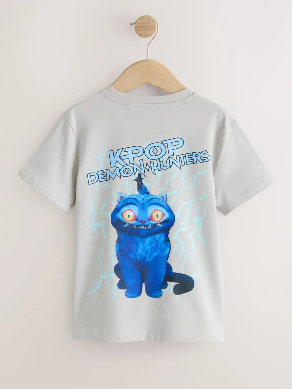 T-Shirts|Tops|Next - KPOP Demon Hunters T-Shirt (6-16yrs) Grijs met print aan de achterkant