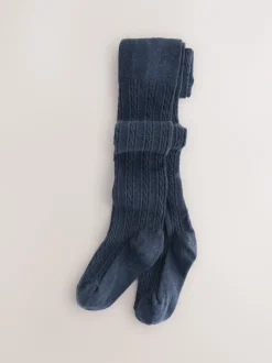 Sokken En Panty's|Sokken En Panty's*Next - Verpakking van 5 kabelmaillots met hoog katoengehalte Grijs Zwart Beigegrijs en Marine-Blauw