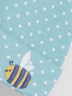 Mutsjes En Antikrabwantjes|Jojo Maman Bébé - Mijn eerste Eid-babymuts met borduursel Grijsblauw