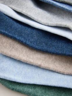 Sokken|Sokken*Next - 8 Sokken met borduursel Grijs/blauw gedraaid Arctisch Animal