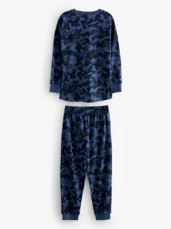 Pyjama's|Nachtkleding En Pyjama's|Next Grijs/blauw/groen camouflage - Verpakking van 3 pyjama's met lange mouwen (3-16 jr)
