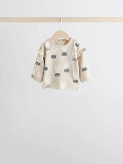 Tops|Sets En Outfits|Next Grijs/crème met figuurtjes - 6 -delige set van top met lange mouwen en leggings (0mnd -3jr)