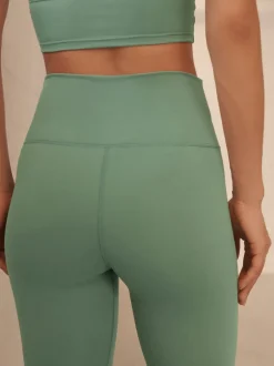 Sportkleding|Leggings En Joggingbroeken|Next - Actieve yogalegging met overslag Grijs-groen