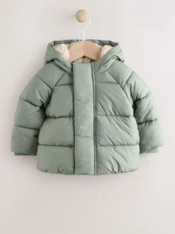 Jassen, Jacks En Kinderwagenpakjes|Jassen En Jacks*Next - Baby pufferjack (0mnd -2jr) Grijs-groen