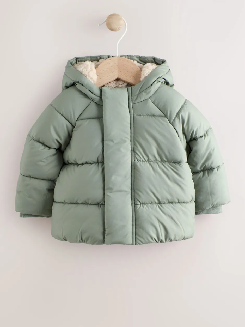 Jassen, Jacks En Kinderwagenpakjes|Jassen En Jacks*Next - Baby pufferjack (0mnd -2jr) Grijs-groen