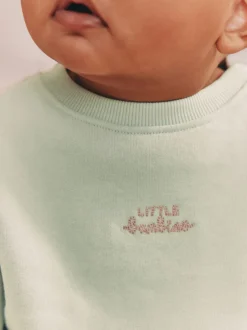 Sets En Outfits|Sweaters En Hoody´S|Next - Baby Sweater en Joggingbroeken 2 stuks (0mnd -2jr) Grijs-groen