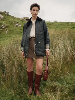 Jassen En Jacks|Barbour - ® Modern Beadnell Wax Jacket Grijs-groen