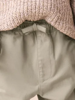 Broeken En Chino's*Next Grijs-groen - Broek met elastische taille en zijzakken (3mnd -7jr)