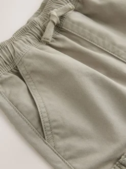 Broeken En Chino's*Next Grijs-groen - Broek met elastische taille en zijzakken (3mnd -7jr)