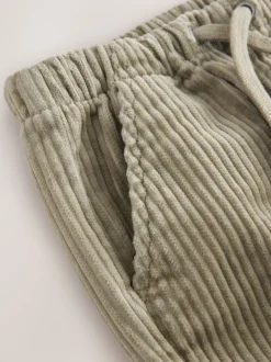 Broeken En Chino's|Next - Corduroy instapbroek (3mnd-7jr) Grijs-groen