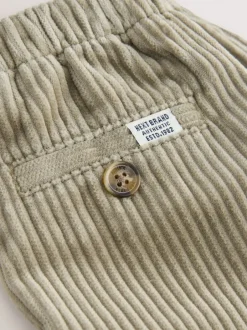 Broeken En Chino's|Next - Corduroy instapbroek (3mnd-7jr) Grijs-groen