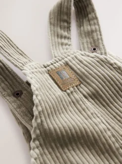 Rompertjes En Tuinbroeken|Sets En Outfits|Next - Corduroy tuinbroek (3 mnd - 7 jr) Grijs-groen