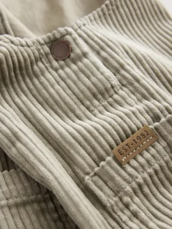 Rompertjes En Tuinbroeken|Sets En Outfits|Next - Corduroy tuinbroek (3 mnd - 7 jr) Grijs-groen