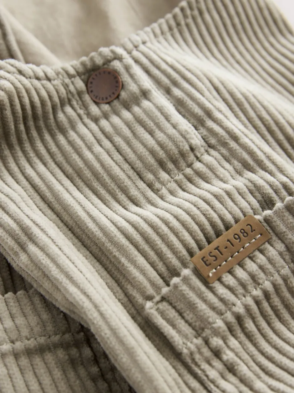 Rompertjes En Tuinbroeken|Sets En Outfits|Next - Corduroy tuinbroek (3 mnd - 7 jr) Grijs-groen