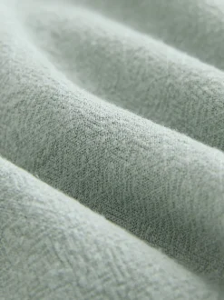Shirts*Next - Overhemd van linnenmix met korte mouwen en reverskraag (3mnd-7jr) Grijs-groen