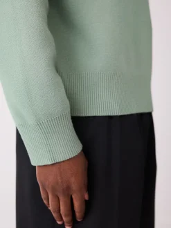 Gebreide Kleding*Next Grijs-groen - Relaxed Fit Snoopy Graphic Print Crew Neck Jumper