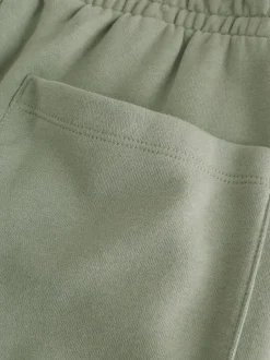 Leggings En Joggingbroeken|Loungewear|self. Grijs-groen - joggingbroek met boorden
