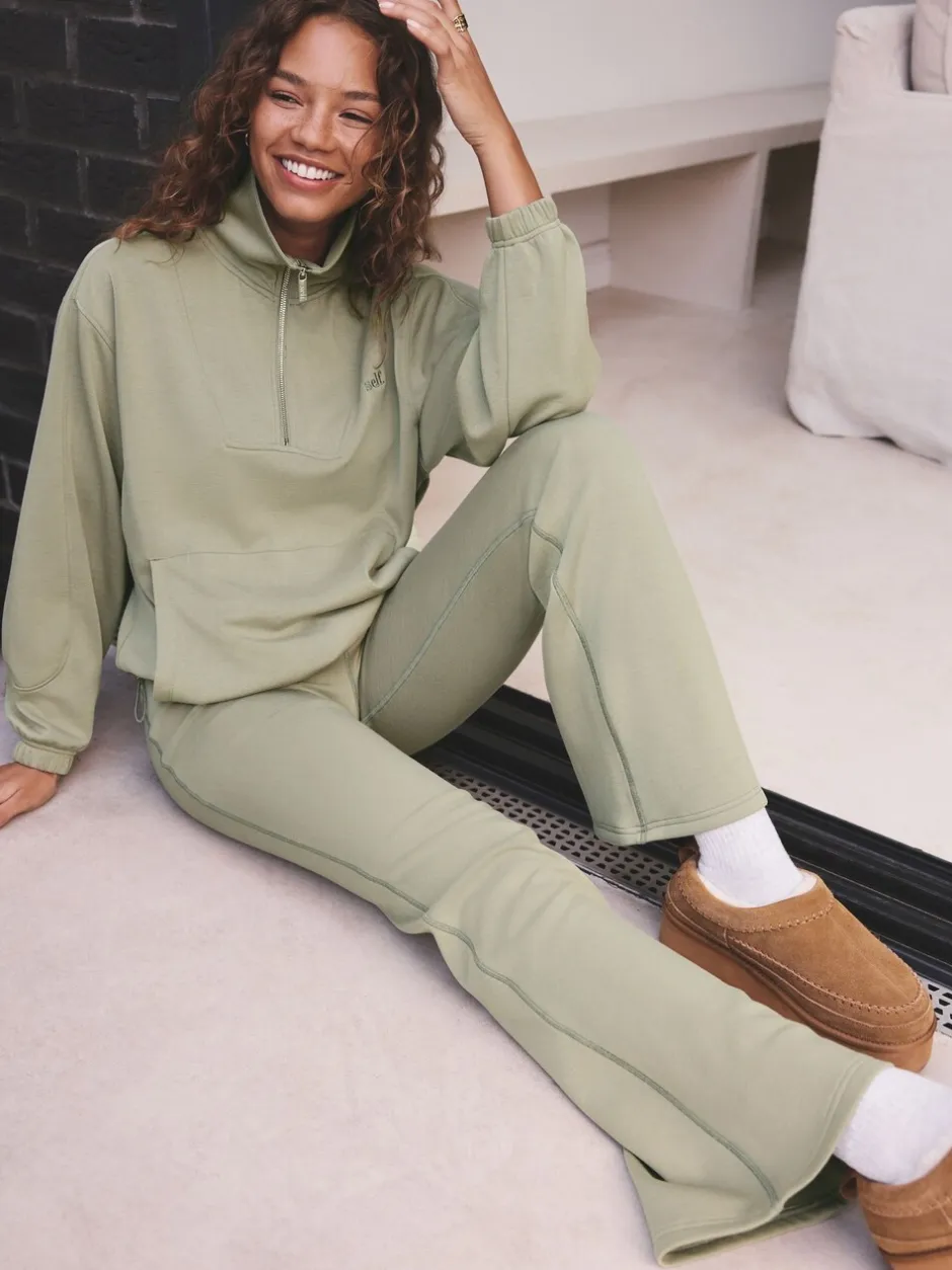 Leggings En Joggingbroeken*self. - Kickflare Joggers Grijs-groen