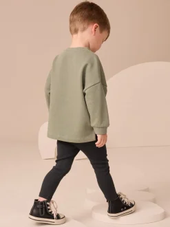 Tops|Sets En Combisets|Next - Set met top met lange mouwen en legging (3 mnd-7 jr) Grijs-groen
