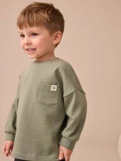 Tops|Sets En Combisets|Next - Set met top met lange mouwen en legging (3 mnd-7 jr) Grijs-groen