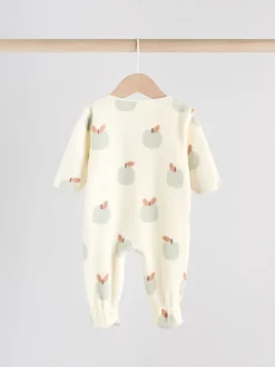 Multipacks|Babypakjes En Babypyjama's*Next - Set van 2 baby-onesies van microfleece met tweewegrits Grijs-groen