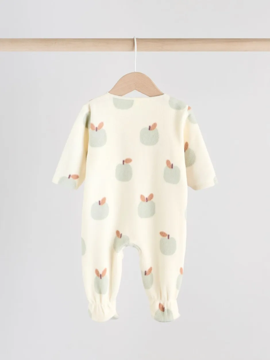 Multipacks|Babypakjes En Babypyjama's*Next - Set van 2 baby-onesies van microfleece met tweewegrits Grijs-groen