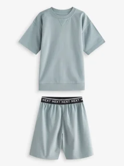 Multipacks|Pyjama's*Next - Set van 3 pyjama's met short (3-16 jr) Grijs-groen