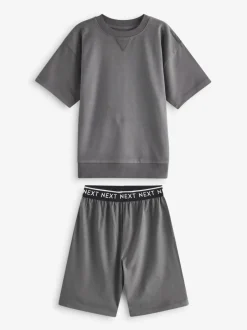 Multipacks|Pyjama's*Next - Set van 3 pyjama's met short (3-16 jr) Grijs-groen