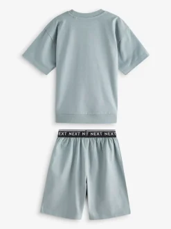 Multipacks|Pyjama's*Next - Set van 3 pyjama's met short (3-16 jr) Grijs-groen