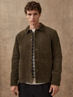 Blazers En Business-Jasjes*Next - Slim Rijk Corduroy Jack Grijs-groen