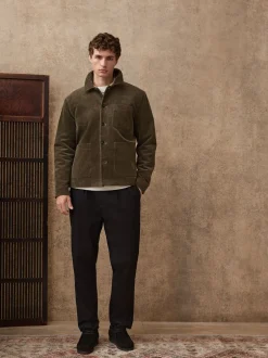 Blazers En Business-Jasjes*Next - Slim Rijk Corduroy Jack Grijs-groen