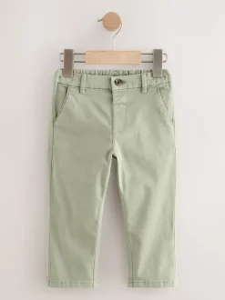 Broeken En Chino's*Next Grijs-groen - Stretch Chino Broek (3mnd-7jr)