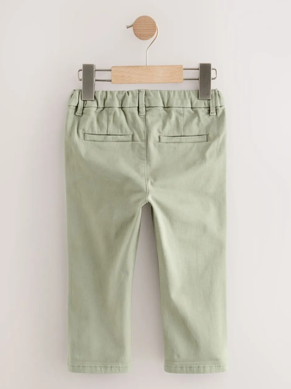 Broeken En Chino's*Next Grijs-groen - Stretch Chino Broek (3mnd-7jr)