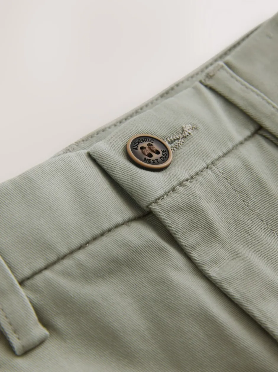 Broeken En Chino's*Next Grijs-groen - Stretchy chino's (3-17jr)