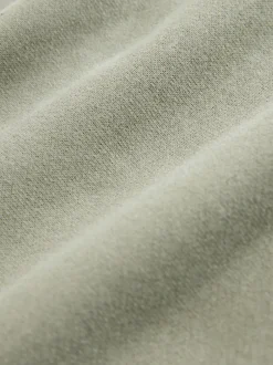 Hoody's En Sweatshirts*Next Grijs-groen - Supersoft Peached Essentials sweatshirt met ronde hals en naaddetail