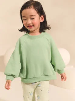 Truien En Breisels|Sweaters En Hoody´S|Next Grijs-groen - Sweatshirt met ronde hals (3 mnd-7 jr)