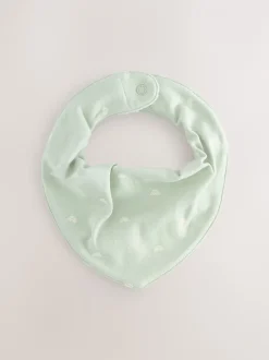 Slabbetjes*Next - Verpakking met 5 babyslabbetjes Grijs-groen