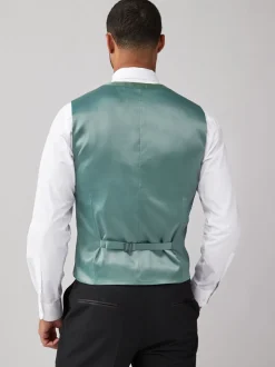 Vesten*Next - Zijden gilet met textuur Grijs-groen