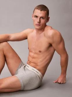 Ondergoed|Ondergoed|Calvin Klein - Heritage Cotton Stretch Boxer Briefs 3 Pack Grijs/wit/crème