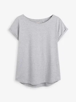 Tops En T-Shirts|Next - Set van 5 T-shirts met kapmouwtjes Grijs/wit/zwart/marineblauw/kakigroen