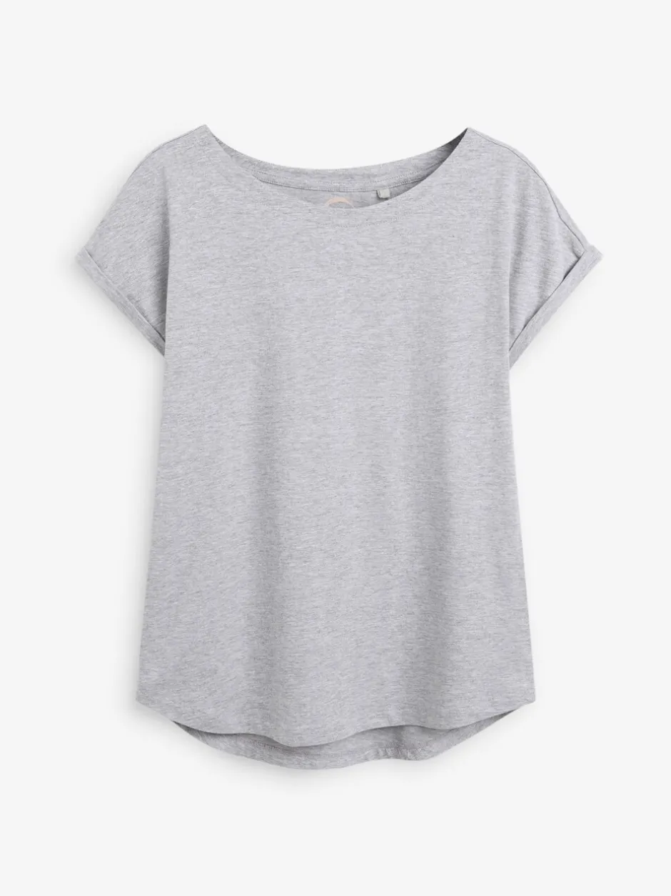 Tops En T-Shirts|Next - Set van 5 T-shirts met kapmouwtjes Grijs/wit/zwart/marineblauw/kakigroen