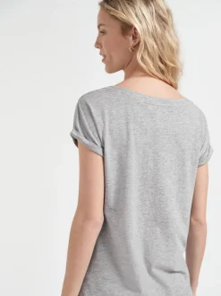 Tops En T-Shirts|Next - Set van 5 T-shirts met kapmouwtjes Grijs/wit/zwart/marineblauw/kakigroen