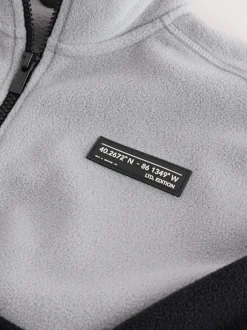 Jassen En Jacks|Sweaters En Hoody´S*Next - Fleece met trechterkraag (3-16jr) Grijs/zwart