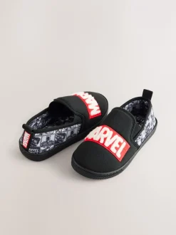 Pantoffels*Next Grijs/zwart - Marvel pantoffels met omgevende zool