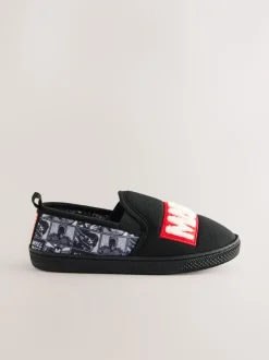 Pantoffels*Next Grijs/zwart - Marvel pantoffels met omgevende zool