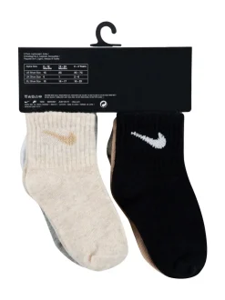 Sokken*Nike - Infant Swoosh set van 6 paar sokken Grijs/zwart