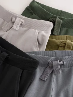 Multipacks|Jeans En Joggingbroeken|Next Grijs/zwart/groen - Verpakking van 5 joggingbroeken (3mnd-7jr)