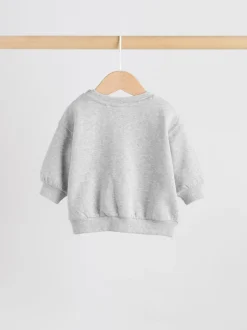 Truien En Breisels|Joggingbroeken|Next - Baby sweatshirt en joggingbroek set (0mnd-2jr) Grijze beer
