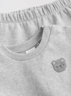 Truien En Breisels|Joggingbroeken|Next - Baby sweatshirt en joggingbroek set (0mnd-2jr) Grijze beer