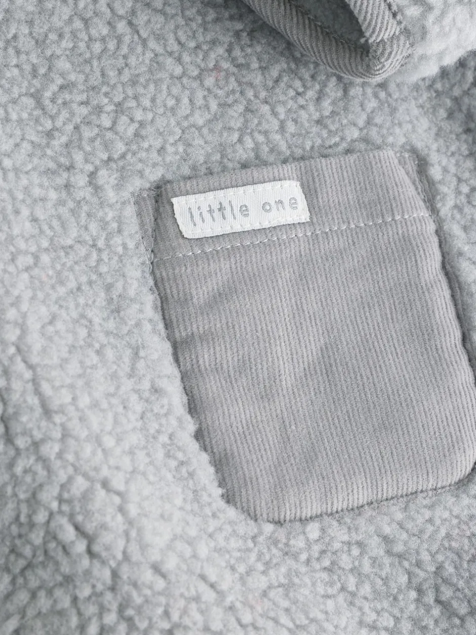 Jassen, Jacks En Kinderwagenpakjes|Jassen En Jacks|Next Grijze beer - Knusse Borg Fleece Babyjack